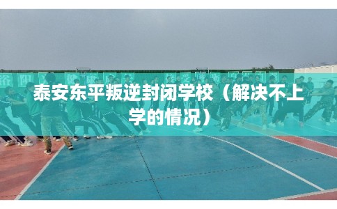 泰安东平叛逆封闭学校（解决不上学的情况）