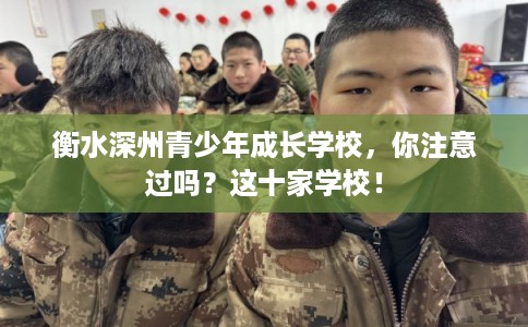 衡水深州青少年成长学校，你注意过吗？这十家学校！