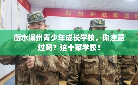 衡水深州青少年成长学校，你注意过吗？这十家学校！