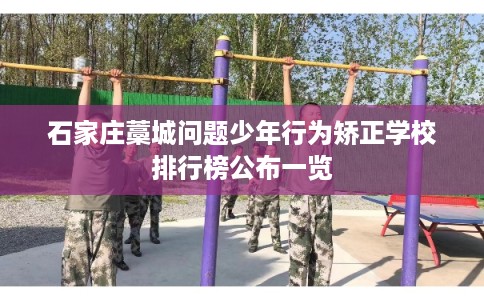 石家庄藁城问题少年行为矫正学校排行榜公布一览