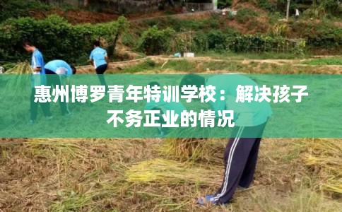 惠州博罗青年特训学校:解决孩子不务正业的情况 惠州博罗青年特训学校:解决孩子不务正业的情况