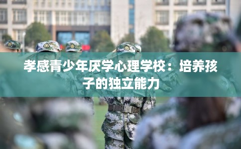 孝感青少年厌学心理学校：培养孩子的独立能力
