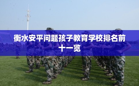衡水安平问题孩子教育学校排名前十一览