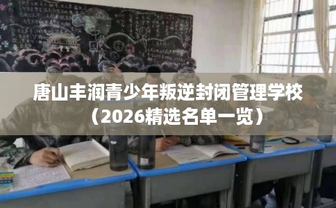 唐山丰润青少年叛逆封闭管理学校（2026精选名单一览）
