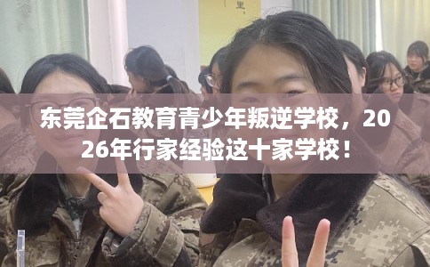 东莞企石教育青少年叛逆学校，2026年行家经验这十家学校！