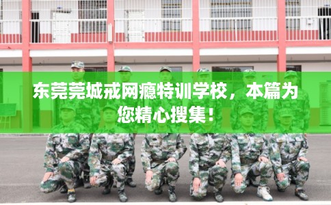 东莞莞城戒网瘾特训学校，本篇为您精心搜集！