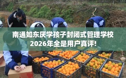 南通如东厌学孩子封闭式管理学校2026年全是用户真评!