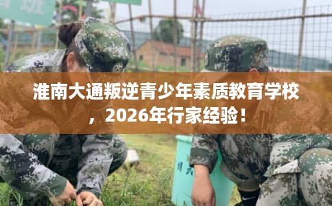 淮南大通叛逆青少年素质教育学校，2026年行家经验！