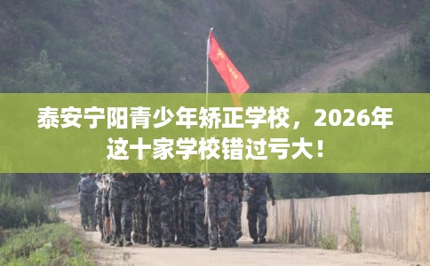 泰安宁阳青少年矫正学校,2026年这十家学校错过亏大! 泰安宁阳青少年矫正学校,2026年这十家学校错过亏大!