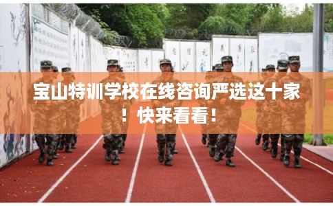 宝山特训学校在线咨询严选这十家！快来看看！