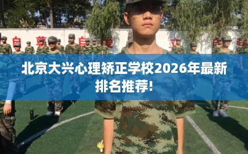 北京大兴心理矫正学校2026年最新排名推荐!