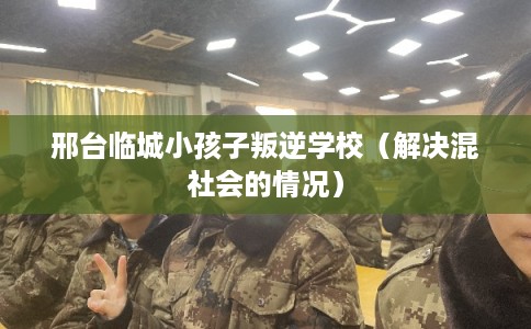 邢台临城小孩子叛逆学校（解决混社会的情况）