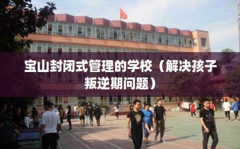 宝山封闭式管理的学校（解决孩子叛逆期问题）