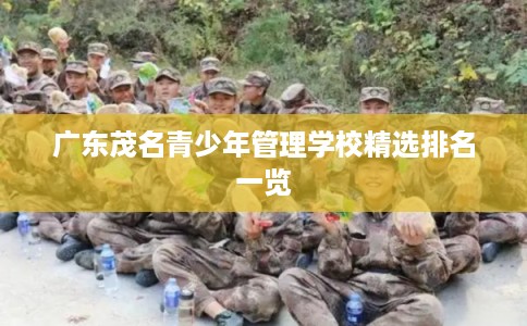 广东茂名青少年管理学校精选排名一览