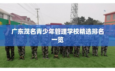 广东茂名青少年管理学校精选排名一览