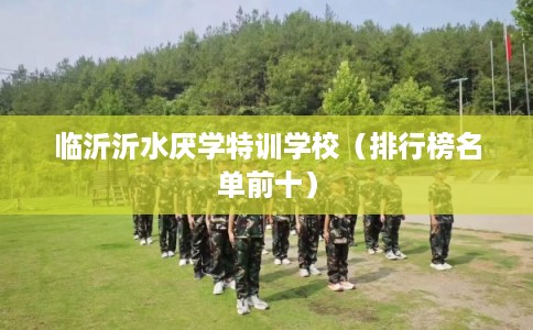 临沂沂水厌学特训学校（排行榜名单前十）