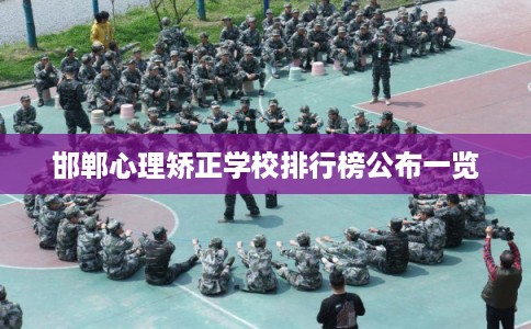 邯郸心理矫正学校排行榜公布一览
