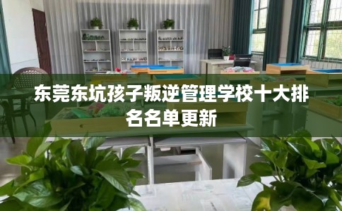 东莞东坑孩子叛逆管理学校十大排名名单更新