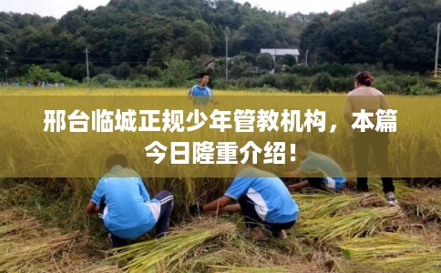 邢台临城正规少年管教机构，本篇今日隆重介绍！
