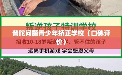 普陀问题青少年矫正学校（口碑评价）