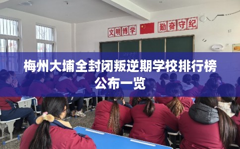 梅州大埔全封闭叛逆期学校排行榜公布一览 梅州大埔全封闭叛逆期学校排行榜公布一览