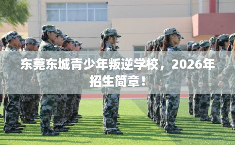 东莞东城青少年叛逆学校，2026年招生简章！