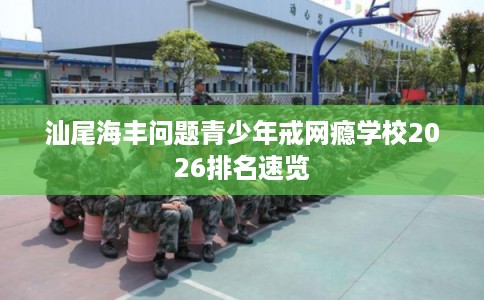 汕尾海丰问题青少年戒网瘾学校2026排名速览