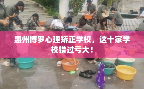 惠州博罗心理矫正学校，这十家学校错过亏大！
