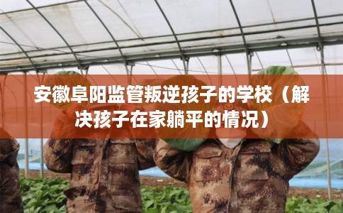 安徽阜阳监管叛逆孩子的学校（解决孩子在家躺平的情况）