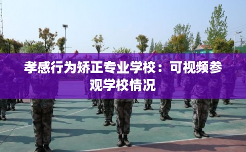 孝感行为矫正专业学校：可视频参观学校情况