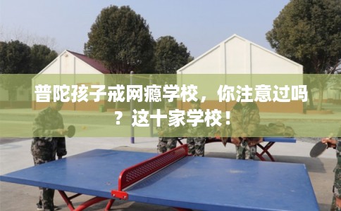 普陀孩子戒网瘾学校，你注意过吗？这十家学校！