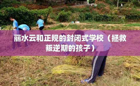 丽水云和正规的封闭式学校（拯救叛逆期的孩子）