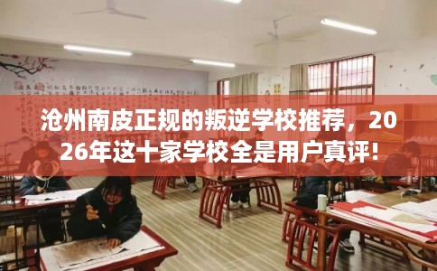 沧州南皮正规的叛逆学校推荐，2026年这十家学校全是用户真评!