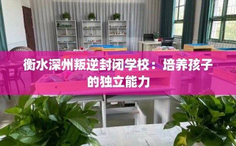 衡水深州叛逆封闭学校：培养孩子的独立能力
