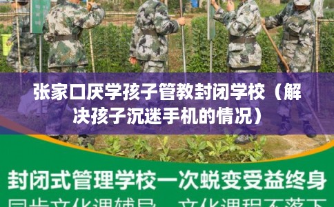 张家口厌学孩子管教封闭学校（解决孩子沉迷手机的情况）