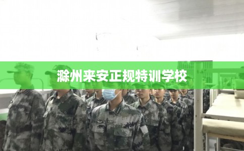 滁州来安正规特训学校
