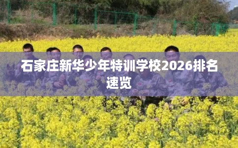 石家庄新华少年特训学校2026排名速览