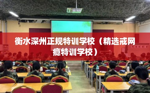 衡水深州正规特训学校（精选戒网瘾特训学校）