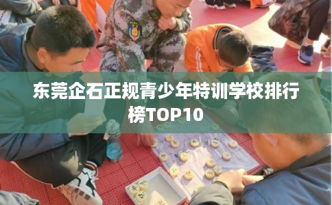 东莞企石正规青少年特训学校排行榜TOP10