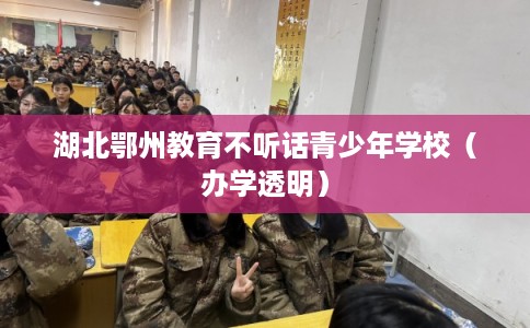 湖北鄂州教育不听话青少年学校(办学透明) 湖北鄂州教育不听话青少年学校(办学透明)