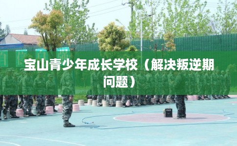 宝山青少年成长学校(解决叛逆期问题) 宝山青少年成长学校(解决叛逆期问题)