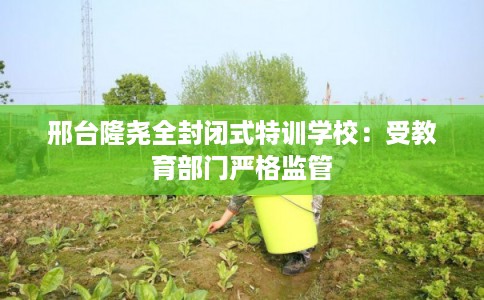 邢台隆尧全封闭式特训学校：受教育部门严格监管