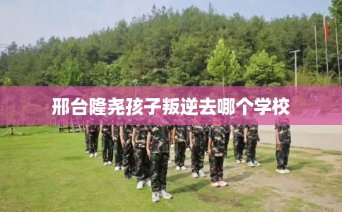 邢台隆尧孩子叛逆去哪个学校