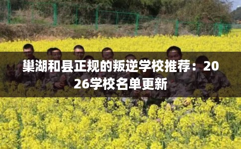 巢湖和县正规的叛逆学校推荐：2026学校名单更新