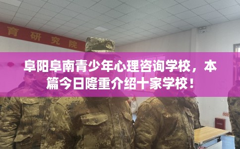 阜阳阜南青少年心理咨询学校，本篇今日隆重介绍十家学校！