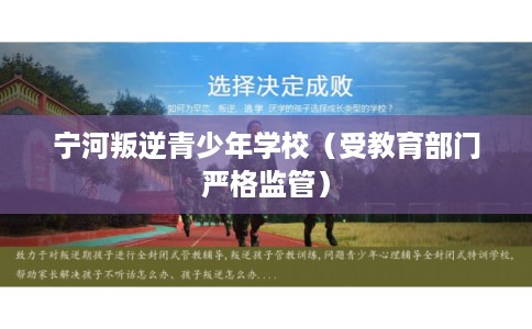 宁河叛逆青少年学校（受教育部门严格监管）