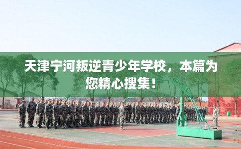 天津宁河叛逆青少年学校，本篇为您精心搜集！