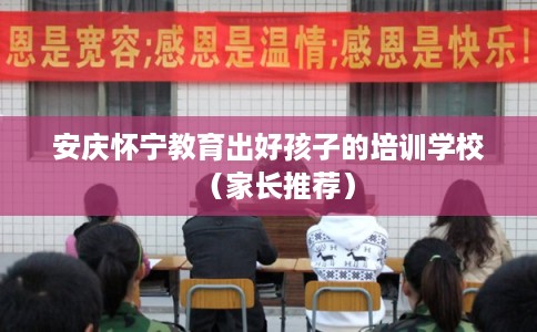 安庆怀宁教育出好孩子的培训学校（家长推荐）