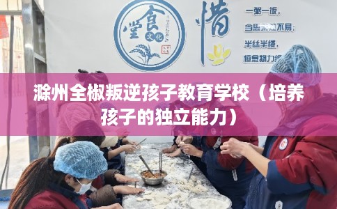 滁州全椒叛逆孩子教育学校（培养孩子的独立能力）