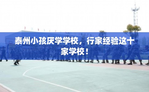 泰州小孩厌学学校，行家经验这十家学校！